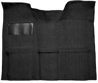 Molded Loop Carpet for 1967-1972 GM C Series Regular Cab Truck w/Auto/3-Speed Manual [OE Jute Backing, Black]