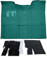 Molded Loop Carpet Kit for 1967-1972 Chevrolet, GMC C Series Regular Cab Truck w/Auto/3-Speed Manual [OE Jute Backing, Aqua]