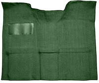 Molded Loop Carpet for 1967-1972 GM C Series Regular Cab Truck w/Auto/3-Speed Manual [OE Jute Backing, Dark Green]