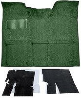 Molded Loop Carpet Kit for 1967-1972 Chevy, GMC C Series Regular Cab Truck w/Auto/3-Speed Manual [OE Jute Backing, Dark Green]