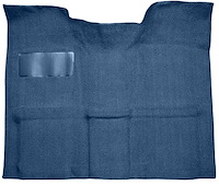 Molded Loop Carpet for 1967-1972 GM C Series Regular Cab Truck w/Auto/3-Speed Manual [OE Jute Backing, Medium Blue]