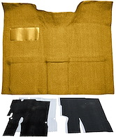 Molded Loop Carpet Kit for 1967-1972 Chevy, GMC C Series Regular Cab Truck w/Auto/3-Speed Manual [OE Jute Backing, Gold]