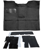 Molded Loop Carpet Kit for 1967-1972 Chevrolet, GMC C Series Regular Cab Truck w/TH400 [OE-Style Jute Backing, Black]