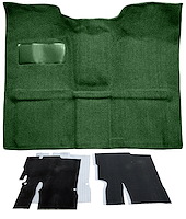 Molded Loop Carpet Kit for 1967-1972 Chevrolet, GMC C Series Regular Cab Truck w/TH400 [OE-Style Jute Backing, Dark Green]