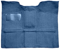 Molded Loop Carpet for 1967-1972 GM C Series Regular Cab Truck w/TH400 [OE-Style Jute Backing, Medium Blue]