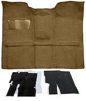 Molded Loop Carpet Kit for 1967-1972 Chevrolet, GMC C Series Regular Cab Truck w/TH400 [OE-Style Jute Backing, Fawn/Sandalwood]