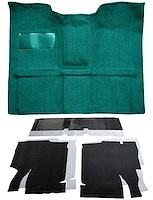 Molded Loop Carpet Kit for 1967-1972 Chevrolet, GMC C Series Regular Cab Truck w/4-Speed Manual [OE-Style Jute Backing, Aqua]
