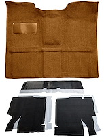Molded Loop Carpet Kit for 1967-1972 Chevy, GMC C Series Regular Cab Truck w/4-Speed Manual [OE-Style Jute Backing, Dark Saddle]