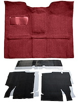 Molded Loop Carpet Kit for 1967-1972 Chevrolet, GMC C Series Regular Cab Truck w/4-Speed Manual [OE-Style Jute Backing, Maroon]