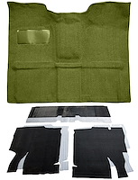 Molded Loop Carpet Kit for 1967-1972 Chevy, GMC C Series Regular Cab Truck w/4-Speed Manual [OE-Style Jute Backing, Moss Green]