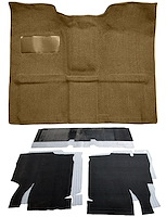 Molded Loop Carpet Kit for 1967-1972 Chevy, GMC C Series Regular Cab Truck w/4-Speed [OE-Style Jute Backing, Fawn/Sandalwood]