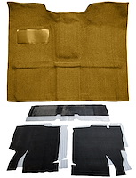 Molded Loop Carpet Kit for 1967-1972 Chevrolet, GMC C Series Regular Cab Truck w/4-Speed Manual [OE-Style Jute Backing, Gold]