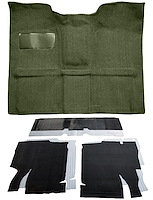Molded Loop Carpet Kit for 1967-1972 Chevy, GMC C Series Regular Cab Truck w/4-Speed [OE-Style Jute Backing, Dark Olive Green]