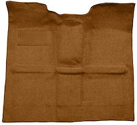 Molded Loop Carpet for 1967-1972 GM C Series Regular Cab Truck w/o Gas Tank in Cab, TH400 [Mass, Dark Saddle]