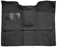 Molded Loop Carpet for 1967-1972 GM K Series Regular Cab Trucks w/Gas Tank in Cab [Jute Backing, Black]