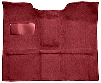 Molded Loop Carpet for 1967-1972 GM K Series Regular Cab Trucks w/Gas Tank in Cab [Jute Backing, Maroon]