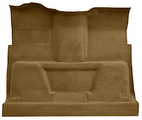 Molded Cut Pile Carpet for 1975-1980 GM C Series Regular Cab Trucks w/TH350 or 3-Speed [OE-Style Jute Backing, Buckskin]