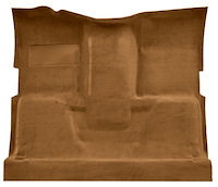 Molded Cut Pile Carpet for 1975-1980 GM C Series Regular Cab Trucks w/TH400 [OE-Style Jute Backing, Buckskin]