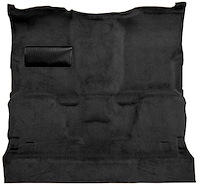Molded Cut Pile Carpet for 1981-1987 GM C/R Series Trucks w/Automatic or 3-Speed [Column Shift, Jute Backing, Black]