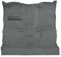 Molded Cut Pile Carpet for 1981-1987 GM C/R Series Trucks w/Automatic or 3-Speed [Column Shift, Jute Backing, Dove Gray]