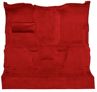 Molded Cut Pile Carpet for 1981-1987 GM C/R Series Trucks w/Automatic or 3-Speed [Column Shift, Jute Backing, Dark Red/Carmine]