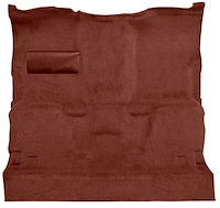 Molded Cut Pile Carpet for 1981-1987 GM C/R Series Trucks w/Automatic or 3-Speed [Column Shift, Jute Backing, Maple/Canyon]