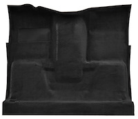 Molded Loop Carpet for 1973 Chevrolet/GMC K Series Truck [OE-Style Jute Backing, 1-Piece, Black]