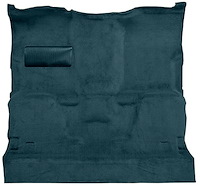 Molded Cut Pile Carpet for 1987 Chevrolet/GMC R Series Truck [Mass Backing, 1-Piece, Dark Blue]