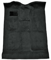 Molded Cut Pile Carpet for 1999-2007 Chevy Silverado/GMC Sierra Trucks [OE-Style Jute Backing, Extended Cab, 1-Piece, Ebony]