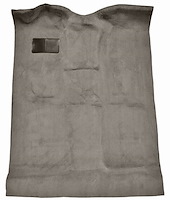 Molded Cut Pile Carpet for 1999-2007 Chevy Silverado/GMC Sierra Trucks [Jute Backing, Extended Cab, 1-Piece, Medium Gray/Pewter]