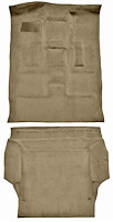Molded Cut Pile Carpet Fits Select 2000-2006 Cadillac/Chevy/GMC SUVs [OE Jute Backing, 2-Piece, Antelope/Light Neutral]