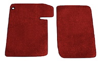 Molded Loop Floor Mats for 1964-1967 Chevrolet El Camino [2-Piece, Red]