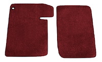 Molded Loop Floor Mats for 1964-1967 Chevrolet El Camino [2-Piece, Maroon]
