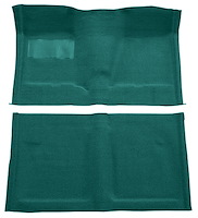 Molded Loop Carpet for 1962-1967 Chevrolet Chevy II Nova [OE-Style Jute Backing, Bench Seat w/Column Shift, Aqua]