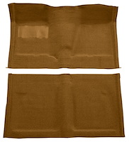 Molded Loop Carpet for 1962-1967 Chevrolet Chevy II Nova [OE-Style Jute Backing, Bench Seat w/Column Shift, Medium Saddle]