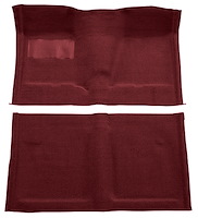 Molded Loop Carpet for 1962-1967 Chevrolet Chevy II Nova [OE-Style Jute Backing, Bench Seat w/Column Shift, Maroon]