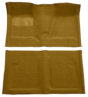 Molded Loop Carpet for 1962-1967 Chevrolet Chevy II Nova [OE-Style Jute Backing, Bench Seat w/Column Shift, Gold]
