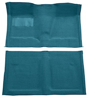 Molded Loop Carpet for 1962-1967 Chevrolet Chevy II Nova [Mass Backing, Bench Seat w/Column Shift, Medium Blue]