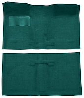 Molded Loop Carpet for 1962-1967 Chevrolet Chevy II Nova [OE-Style Jute Backing, Bucket Seats w/Console, Aqua]