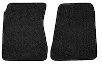 Molded Loop Floor Mats for 1968-1972 Chevrolet El Camino, 1971-1972 GMC Sprint [2-Piece, Black]