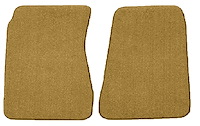 Molded Loop Floor Mats for 1968-1972 Chevrolet El Camino, 1971-1972 GMC Sprint [2-Piece, Gold]