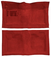 Molded Loop Carpet for 1961-1964 Chevrolet Bel Air, Biscayne, Impala [Mass Backing, Automatic, Red]
