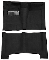 Molded Loop Carpet for 1965-1970 Chevrolet Bel Air, Biscayne, Impala [OE-Style Jute Backing, Automatic Transmission, Black]