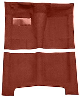 Molded Loop Carpet for 1965-1970 Chevrolet Bel Air, Biscayne, Impala [OE-Style Jute Backing, Automatic Transmission, Medium Red]