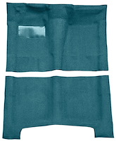 Molded Loop Carpet for 1965-1970 Chevrolet Bel Air, Biscayne, Impala [OE Jute Backing, 4-Speed Manual Transmission, Medium Blue]