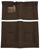 Molded Loop Carpet Fits Select 1971-1973 Buick, Chevrolet, Oldsmobile, Pontiac Models [OE-Style Jute Backing, Dark Brown]