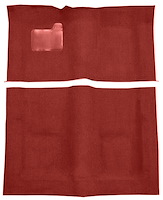 Molded Loop Carpet Fits Select 1971-1973 Buick, Chevrolet, Oldsmobile, Pontiac Models [Mass Backing, Red]