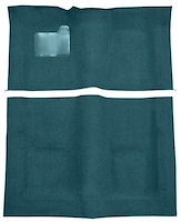 Molded Cut Pile Carpet Fits Select 1974-1976 Buick, Chevrolet, Oldsmobile, Pontiac Models [OE-Style Jute Backing, Blue]