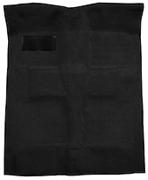 Molded Loop Carpet for 1955-1957 Chevy Bel Air, Nomad [OE-Style Jute Backing, Bench/Bucket Seats, Black]