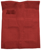 Molded Loop Carpet for 1955-1957 Chevy Bel Air, Nomad [OE-Style Jute Backing, Bench/Bucket Seats, Red]